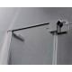 Душевой уголок Cezares Slider 90x80 SLIDER-AH-2-70/80-80/90-GRIGIO-NERO профиль Черный матовый стекло серое