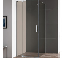 Душевой уголок Cezares Slider 90x100 SLIDER-AH-1-100-80/90-BR-Cr профиль Хром стекло бронзовое