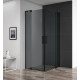 Душевой уголок Cezares Slider 90x80 SLIDER-AH-2-70/80-80/90-GRIGIO-NERO профиль Черный матовый стекло серое