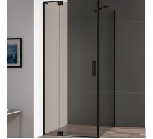 Душевой уголок Cezares Slider 90x80 SLIDER-AH-1-80-80/90-BR-NERO профиль Черный матовый стекло бронзовое