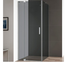 Душевой уголок Cezares Slider 110x100 SLIDER-AH-1-100-100/110-GRIGIO-Cr профиль Хром стекло тонированное