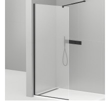 Душевая перегородка Cezares Liberta 100 LIBERTA-L-1-100-C-NERO профиль Черный матовый стекло прозрачное