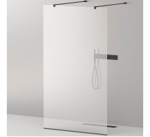 Душевая перегородка Cezares Liberta 130 LIBERTA-L-2-130-120-C-NERO профиль Черный матовый стекло прозрачное