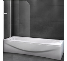 Шторка на ванну Cezares Relax 100 RELAX-V-11-100/140-C-Bi профиль Серый стекло прозрачное