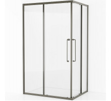 Душевой уголок Cezares Relax-304 120x90 RELAX-304-AH-2-120/90-C-GM профиль Оружейная сталь стекло прозрачное