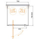 Душевой уголок Cezares Molveno 80x80 MOLVENO-BA2-80/80-C-Cr-IV профиль Хром стекло прозрачное