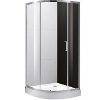Душевой уголок Cezares Molveno R-1 100х100 профиль Хром стекло прозрачное
