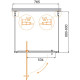 Душевой уголок Cezares Molveno 80x90 MOLVENO-BA2-80/90-C-Cr-IV профиль Хром стекло прозрачное