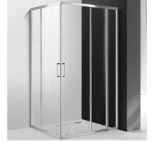 Душевой уголок Cezares Molveno AH-21 100х80 MOLVENO-AH-21-80+20-C-Cr-IV профиль Хром стекло прозрачное