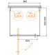 Душевой уголок Cezares Molveno 90x90 MOLVENO-BA2-90/90-C-Cr-IV профиль Хром стекло прозрачное