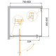 Душевой уголок Cezares Molveno 80x90 MOLVENO-AH-1-80/90-C-Cr-IV профиль Хром стекло прозрачное