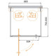 Душевой уголок Cezares Molveno 90x80 MOLVENO-BA2-90/80-C-Cr-IV профиль Хром стекло прозрачное