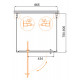 Душевой уголок Cezares Molveno 70x80 MOLVENO-BA2-70/80-C-Cr-IV профиль Хром стекло прозрачное