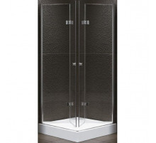Душевой уголок Cezares Elena W-AS-2 80x80 ELENA-W-AS-2-80-C-Cr профиль Хром стекло прозрачное