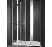 Душевая дверь Cezares Elena 130 ELENA-W-BS-13-40+45/45-C-Cr профиль Хром стекло прозрачное