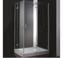 Душевой уголок Cezares Bergamo 100x90 R BERGAMO-W-AH-2-100/90-P-Cr-R профиль Хром стекло текстурное