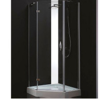Душевой уголок Cezares Bergamo 100x100 L BERGAMO-W-P-1-100-C-Cr-L-IV профиль Хром стекло прозрачное