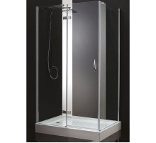 Душевой уголок Cezares Bergamo 90x100 L BERGAMO-W-AH-1-90/100-C-Cr-L профиль Хром стекло прозрачное