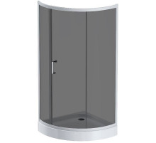 Душевой уголок AM.PM Like Solo Slide 90x90 W83G-315-090CG64 профиль Хром матовый стекло тонированное