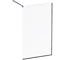 Душевая перегородка AM.PM Func 120 W84WI-120-F1-BTE профиль Черный стекло прозрачное
