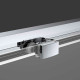 Душевой уголок Vincea Soft 160x80 VSR-3SO8016CL профиль Хром стекло прозрачное