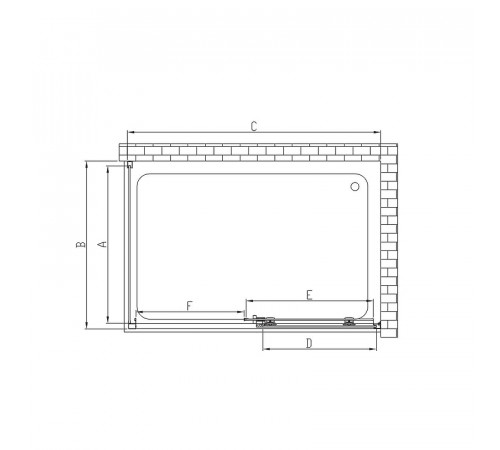 Душевой уголок Vincea Soft 100x80 VSR-3SO8010CL профиль Хром стекло прозрачное