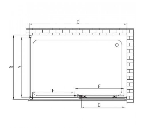 Душевой уголок Vincea Soft 110x90 VSR-3SO9011CLGM профиль Вороненая сталь стекло прозрачное