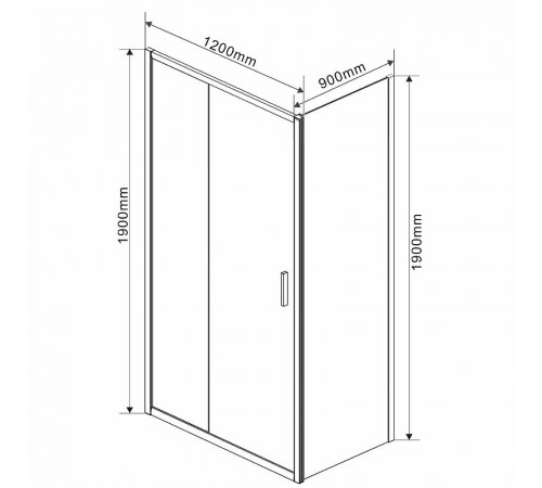 Душевой уголок Vincea Garda 120x90 VSR-1G9012CLGM профиль Вороненая сталь стекло прозрачное