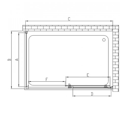 Душевой уголок Vincea Alpha 140x90 VSR-3AL9014CLG профиль Брашированное золото стекло прозрачное