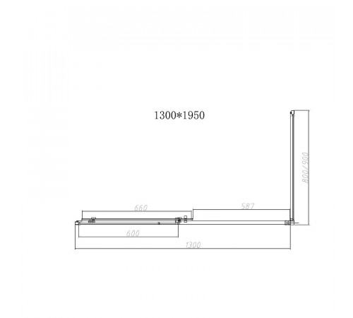 Душевой уголок Vincea Slim-N 130x90 VSR-4SN9013CLB профиль Черный стекло прозрачное