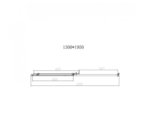 Душевая дверь Vincea Slim-N 130 VDS-4SN130CL профиль Хром стекло прозрачное