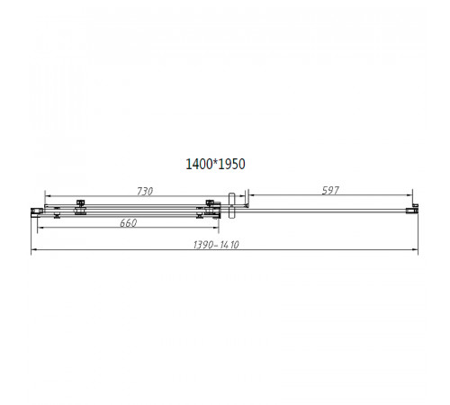 Душевой уголок Vincea Como-N 140x80 VSR-4CN8014CLB профиль Черный стекло прозрачное