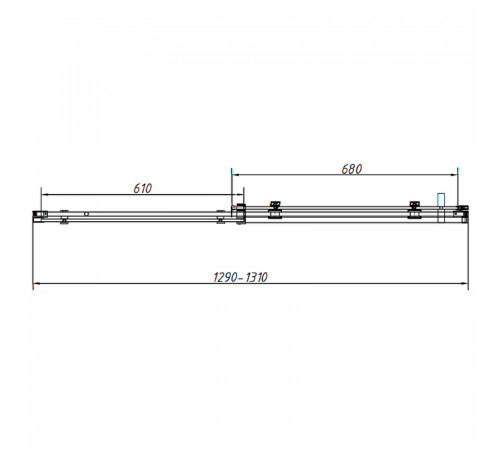 Душевой уголок Vincea Como-N 130x90 VSR-4CN9013CL профиль Хром стекло прозрачное