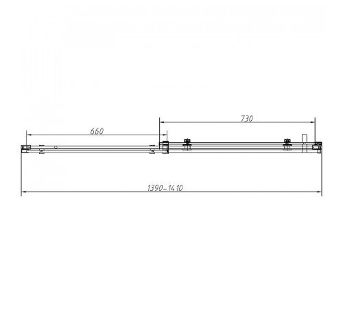 Душевой уголок Vincea Como-N 140x80 VSR-4CN8014CLB профиль Черный стекло прозрачное