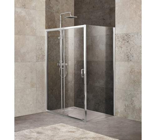 Душевой уголок BelBagno Unique 135х90 UNIQUE-AH-1-120/135-90-C-Cr профиль Хром стекло прозрачное