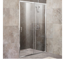 Душевая дверь BelBagno Unique 115 UNIQUE-BF-1-100/115-M-Cr профиль Хром стекло матовое