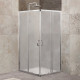 Душевой уголок BelBagno Unique 100х100 UNIQUE-A-2-85/100-P-Cr профиль Хром стекло рифленое