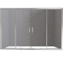 Шторка на ванну BelBagno Unique VF-2 180 UNIQUE-VF-2-150/180-140-P-Cr профиль Хром стекло рифленое