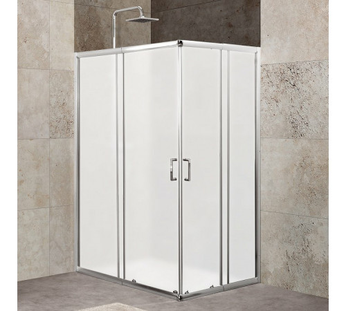 Душевой уголок BelBagno Unique 115x90 UNIQUE-AH-2-100/115-75/90-M-Cr профиль Хром стекло матовое