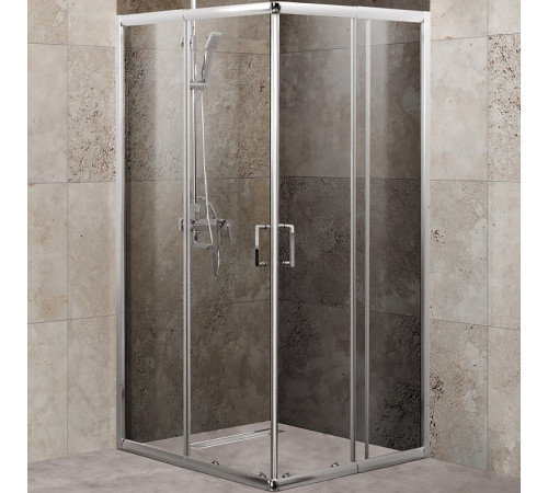 Душевой уголок BelBagno Unique 100х100 UNIQUE-A-2-85/100-C-Cr профиль Хром стекло прозрачное