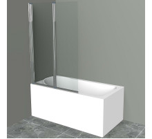 Шторка на ванну BelBagno UNO-V-2-80/150-C-Cr профиль Хром стекло прозрачное
