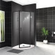 Душевой уголок BelBagno Uno 90х90 UNO-195-P-1-90-C-NERO профиль Черный матовый стекло прозрачное