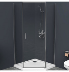 Душевой уголок BelBagno Uno 80х80 UNO-195-P-1-80-C-Cr профиль Хром стекло прозрачное