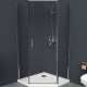 Душевой уголок BelBagno Uno 80х80 UNO-195-P-1-80-C-Cr профиль Хром стекло прозрачное