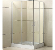 Душевой уголок BelBagno Uno 120х100 UNO-195-AH-2-120/100-C-Cr профиль Хром стекло прозрачное