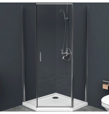 Душевой уголок BelBagno Uno 90х90 UNO-195-P-1-90-C-Cr профиль Хром стекло прозрачное