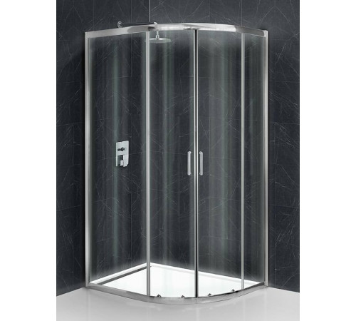 Душевой уголок BelBagno Uno 120х90 UNO-195-RH-2-120/90-C-Cr профиль Хром стекло прозрачное