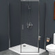 Душевой уголок BelBagno Uno 100х80 UNO-195-PH-1-100/80-C-Cr профиль Хром стекло прозрачное