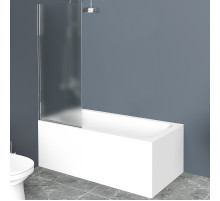 Шторка на ванну BelBagno UNO-V-1-70/150-P-Cr профиль Хром стекло рифленое