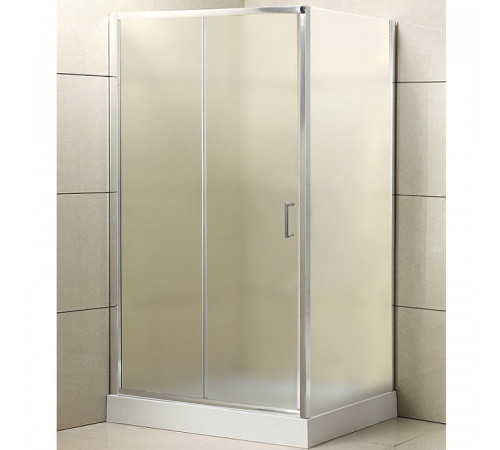 Душевой уголок BelBagno Uno 120x80 UNO-AH-1-120/80-P-Cr профиль Хром стекло рифленое